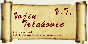 Vojin Trlaković vizit kartica
